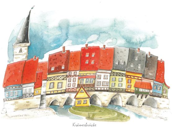 Mosmann Postkarte Krämerbrücke